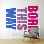 Tenture Né ainsi Bisexual Bi Pride LGBTQ (En situation (horizontale))