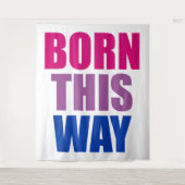 Tenture Né ainsi Bisexual Bi Pride LGBTQ (Devant)