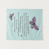 Tenture Né Avec Les Ailes Rumi Citation Papillons (Devant (Horizontal))