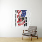 Tenture Ne brûlez pas mon drapeau (En situation (horizontale))
