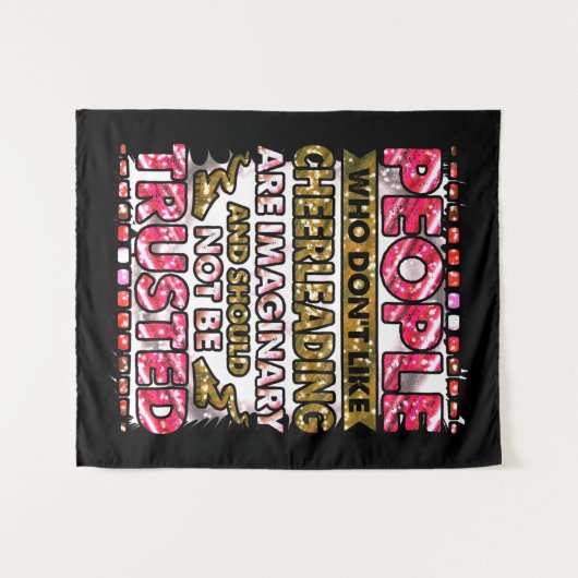 Tenture Ne faites pas confiance aux gens qui n'aiment pas  (Devant (Horizontal))