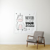 Tenture Ne Lâchez Jamais Vos Rêves (En situation)