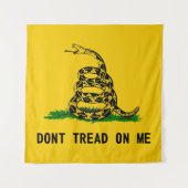 Tenture ne marchez pas drapeau usa symbole serpent histoir (Devant)