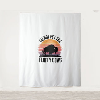 Tenture Ne Pas Attirer Les Vaches Fluffantes Vintage Rando