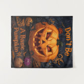 Tenture Ne sois pas un Citrouille de base, Halloween drôle (Devant (Horizontal))