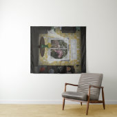 Tenture Ne sortez pas (En situation (horizontale))