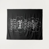 Tenture NE VOUS INQUIÉTEZ DE RIEN - Calligraphie chrétienn (Devant (Horizontal))