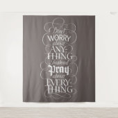 Tenture NE VOUS INQUIÉTEZ DE RIEN - Christian Calligraphy (Devant)