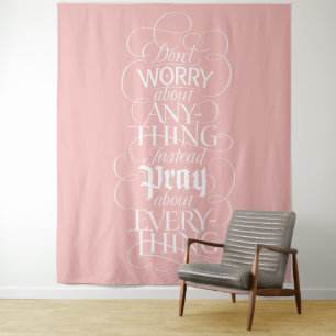 Tenture NE VOUS INQUIÉTEZ PAS - Calmer la calligraphie chr