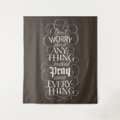 Tenture NE VOUS INQUIÉTEZ PAS - Christian Calligraphy Bibl (Devant)