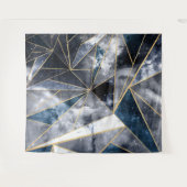 Tenture Nebula Galaxie moderne Triangles géométriques d'or (Devant (Horizontal))