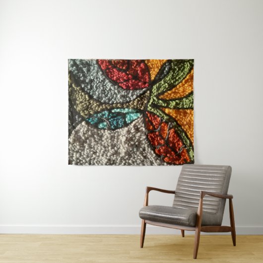 Tenture Needle Punch Fall Design/abstract/mid-century mode (En situation (horizontale))