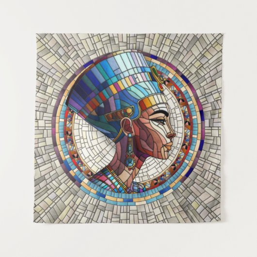 Tenture Néfertiti égyptien - Art Mosaïque (Devant)