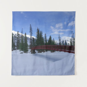 Tenture Neige À La Voie Trailhead De La Rivière Simpson Ri