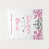 Tenture Neige beaucoup amusant pour être un hiver 1er anni (Devant (Horizontal))