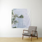TENTURE NEIGE COUVERT DE FEUILLES VERTES ARBRE (En situation (horizontale))