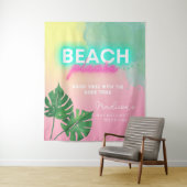 Tenture Neon Beach Please Enterrement de Vie de Célibatair (En situation)