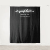 Tenture Neon Black wall Graduation Photo Booth (Devant)