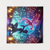 Tenture neon dragon trainer (Devant (Horizontal))