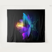 Tenture Neon Firefly sur noir (Devant (Horizontal))
