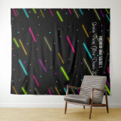 Tenture Neon Glow dans la danse sombres du bal (En situation (horizontale))