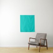 Tenture Néon turquoise texturé. (En situation)