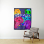 Tenture Nerds Tapestry (En situation)