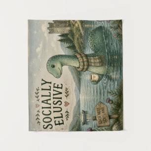 Tenture Nessie insaisissable socialement Cryptide cosy Loc
