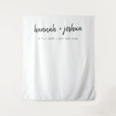 Tenture Nettoyer minimaliste Simple Mariage Jour Photo fon (Devant)