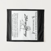 Tenture Neuroendocrine Cancer Sensibilisation Zebra Fort (Devant (Horizontal))