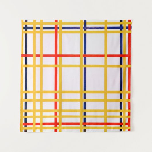 Tenture New York | Piet Mondrian | (Devant (Horizontal))