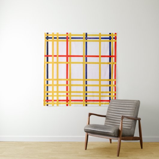 Tenture New York | Piet Mondrian | (En situation (horizontale))