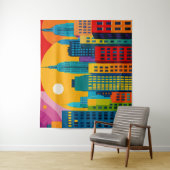 Tenture New York Pop Art (En situation)