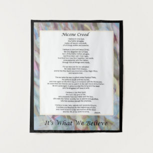 Tenture Nicene Creed Tapestry Christian Credo Decor