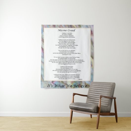 Tenture Nicene Creed Tapestry Christian Prayer Decor (En situation)