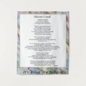 Tenture Nicene Creed Tapestry Christian Prayer Decor (Devant)