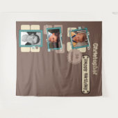 Tenture N'importe quel âge photos 30e fête marron arrière- (Devant (Horizontal))