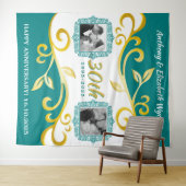 Tenture N'Importe Quel Anniversaire Mariage Ajoutez Vos Ph (En situation (horizontale))