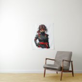 Tenture Ninja Girl (En situation)