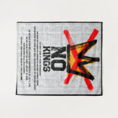 Tenture NO KINGS Declaration of Independence AGAIN  (Devant (Horizontal))