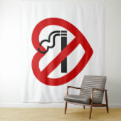 Tenture No Love For Smoking Sign (En situation)