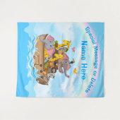 Tenture Noah's Ark Backdrop, Noah's Ark Party Decorations, (Devant (Horizontal))
