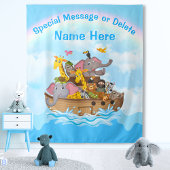 Tenture Noah's Ark Backdrop, Noah's Ark Party Decorations,