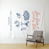 Tenture Noces de Coquillages Week-end Enterrement de Vie d (En situation (horizontale))