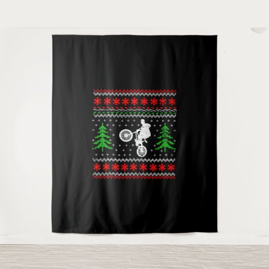 Tenture Noël BMX (Devant)