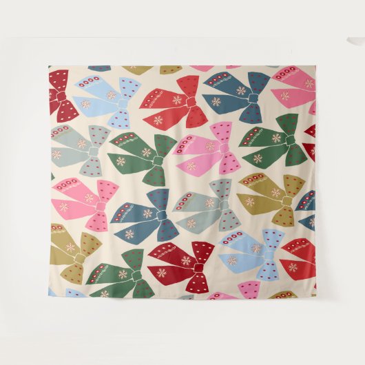 Tenture Noël Bows Coquette (Devant (Horizontal))