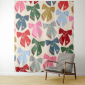 Tenture Noël Bows Coquette (En situation)