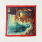 Tenture Noël Carol Fantôme de Noël Futur (Devant (Horizontal))