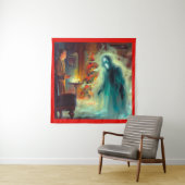 Tenture Noël Carol Fantôme de Noël Futur (En situation)