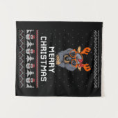 Tenture Noël Dachshund (Devant (Horizontal))